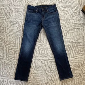 Banana Republic Men’s Slim Denim Jeans, Dark Blue, Size 30/32